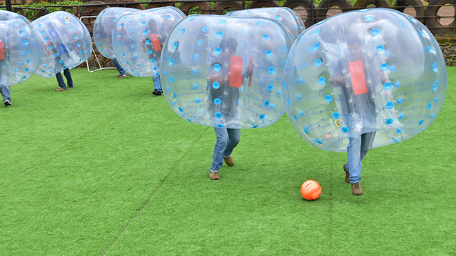 Enjoy Bubble Soccer at Della in Lonavla
